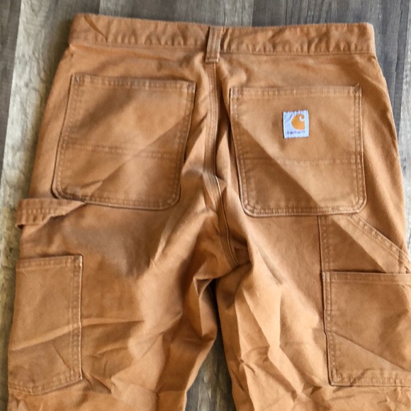 Carhartt Brown Men’s Utility Double-Front Work Pant - RELAXED FIT 30x30 - Picture 8 of 11